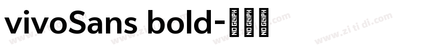 vivoSans bold字体转换
